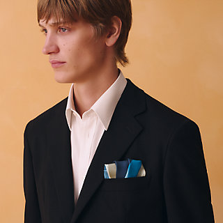 ポケットチーフ 《イル・ドゥ・ウェッサン》 | Hermès - エルメス-公式